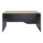 Γραφείο Εργασίας Επαγγελματικό Lotus Pakoworld Φυσικό-Ανθρακί 150x80x75εκ