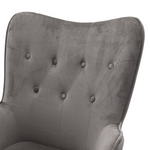 Καρέκλα Γραφείου Διευθυντή Kido Pakoworld με Βελούδο Γκρι