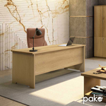 Γραφείο Εργασίας Επαγγελματικό Amazon Pakoworld Χρώμα Sonoma 180x75x75εκ