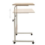 Γραφείο Piper Pakoworld με Αυξομείωση Ύψους-mdf Φυσικό-Λευκό 60x40x69-90εκ