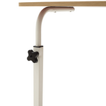 Γραφείο Piper Pakoworld με Αυξομείωση Ύψους-mdf Φυσικό-Λευκό 60x40x69-90εκ