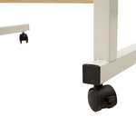 Γραφείο Piper Pakoworld με Αυξομείωση Ύψους-mdf Φυσικό-Λευκό 60x40x69-90εκ