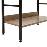 Βιβλιοθήκη Ramon Pakoworld Φυσικό-Μαύρο 60x28x125,5εκ