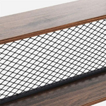 Βιβλιοθήκη Fifer Pakoworld Καρυδί-Μαύρο 120x27x185εκ