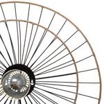 Φωτιστικό Τοίχου-Απλίκα Alara Pakoworld e27 40w Χρυσό-Μαύρο Φ45x11εκ