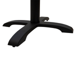 Βάση Τραπεζιού bar Μεσαίου Ύψους Poise Pakoworld Μαντέμι Τετράνυχη Μαύρη 62x62x94εκ