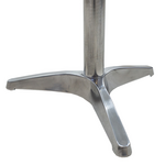 Βάση Τραπεζιού hip Pakoworld Αλουμινίου Τρίνυχη 52x52x72εκ