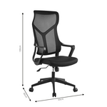 Καρέκλα Γραφείου Διευθυντή Flexibility Mend Pakoworld Ύφασμα Mesh Γκρι