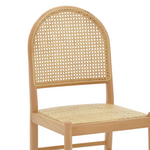 Καρέκλα Alessia Pakoworld Ξύλο Οξιάς-Rattan Φυσικό 43x40x89εκ