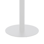 Βάση Τραπεζιού Closet Pakoworld Μεταλλική Λευκή-Μαύρη Φ40x108εκ