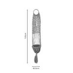 Κρεμαστή Γλάστρα Anerial Pakoworld Φυσικό Γιούτα Φ23x135εκ