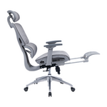 Καρέκλα Γραφείου Διευθυντή με Υποπόδιο Thelonius Pakoworld Mesh Γκρι