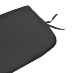 Μαξιλάρι Καρέκλας Pildo Pakoworld Μαύρο Ύφασμα 43x40x3εκ