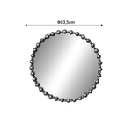 Καθρέπτης Poppens Inart Χρυσό Μέταλλο 83.5x4.5x83.5εκ