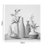 Πίνακας σε Καμβά Vase Inart 100x3x100εκ