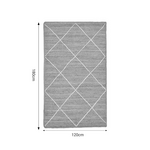 Χαλί Strike Inart Μπεζ-Εκρού Γιούτα 120x180x1εκ