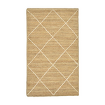 Χαλί Strike Inart Μπεζ-Εκρού Γιούτα 120x180x1εκ