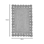 Χαλί Doze Inart Μπεζ 100% Γιούτα 120x80x1εκ