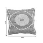 Μαξιλάρι Foliens Inart Φυσικό-Εκρού 100% Γιούτα 45x45x2.5εκ