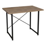 Γραφείο Εργασίας Ustando Pakoworld oak Μελαμίνης-Μαύρο Μέταλλο 90x60x72εκ