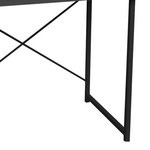 Γραφείο Εργασίας Ustando Pakoworld Ανθρακί Μελαμίνης-Μαύρο Μέταλλο 90x60x72εκ