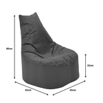 Πουφ Πολυθρόνα Norm pro Pakoworld 100% Αδιάβροχο Ανοιχτό Μπλε