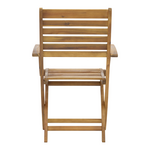 Πολυθρόνα Gorpo Pakoworld Πτυσσόμενη Ξύλο Ακακίας Φυσικό 57x59x93εκ