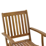 Πολυθρόνα Joter Pakoworld Πτυσσόμενη Ξύλο Ακακίας Φυσικό 53x60x90εκ