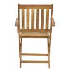 Πολυθρόνα Mobie Pakoworld Πτυσσόμενη Ξύλο Ακακίας Φυσικό 56x61x89εκ