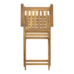 Πολυθρόνα Mobie Pakoworld Πτυσσόμενη Ξύλο Ακακίας Φυσικό 56x61x89εκ