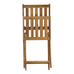 Καρέκλα Elijie Pakoworld Πτυσσόμενη Ξύλο Ακακίας Φυσικό 45x62x90εκ