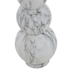 Βάζο Lopel Inart Λευκό Μαρμάρου Μέταλλο Φ26x87εκ