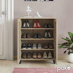 Παπουτσοθήκη-Ντουλάπι Mantam Pakoworld 12 Ζεύγων Χρώμα Sonoma 78x40x92εκ