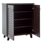 Παπουτσοθήκη-Ντουλάπι Mantam Pakoworld 12 Ζεύγων Χρώμα Καρυδί 78x40x92εκ