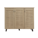 Παπουτσοθήκη-Ντουλάπι Mantam Pakoworld 16 Ζεύγων Χρώμα Sonoma 115,5x40x92εκ