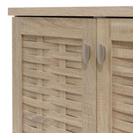 Παπουτσοθήκη-Ντουλάπι Mantam Pakoworld 16 Ζεύγων Χρώμα Sonoma 115,5x40x92εκ