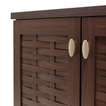 Παπουτσοθήκη-Ντουλάπι Mantam Pakoworld 16 Ζεύγων Χρώμα Καρυδί 115,5x40x92εκ