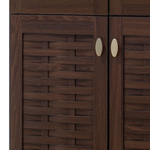 Παπουτσοθήκη-Ντουλάπα Mantam Pakoworld 24 Ζεύγων Χρώμα Καρυδί 78x40x170,5εκ