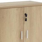 Ντουλάπι Γραφείου Χαμηλό Επαγγελματικό Lotus Pakoworld Χρώμα Φυσικό Ανθρακί 80x40x80εκ