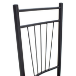 Τραπεζαρία Roza Pakoworld σετ 5τμχ Χρώμα Σκούρο Καρυδί - Πόδια Μαύρο ματ 120x70x75εκ