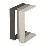 Βοηθητικό Τραπέζι Muju Pakoworld σε 3 Χρώματα Ανθρακί-Μόκα-Antique Λευκό 40x30x57εκ