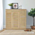 Παπουτσοθήκη-Ντουλάπι Sante Pakoworld 30 Ζεύγων Χρώμα Sonoma 120x37x123εκ