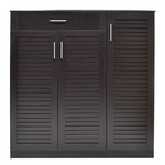 Παπουτσοθήκη-Ντουλάπι Sante Pakoworld 30 Ζεύγων Χρώμα Wenge 120x37x123εκ