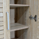 Παπουτσοθήκη-Ντουλάπα Sante Pakoworld 21 Ζεύγων Χρώμα Sonoma 60x37x183εκ