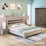 Κρεβάτι Διπλό Olympus Pakoworld σε Χρώμα Castillo-Toro 160x200εκ