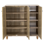 Παπουτσοθήκη-Ντουλάπι Santo Pakoworld 16  Ζεύγων Χρώμα Sonoma 89,5x34,5x91,5εκ