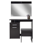 Τουαλέτα Κρεβατοκάμαρας Olympus Pakoworld με Καθρέπτη και Σκαμπό Χρώμα Wenge