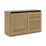 Παπουτσοθήκη-Σκαμπό Crispy Pakoworld 9 Ζεύγων Χρώμα Sonoma με Μαξιλάρι 94x34,5x60εκ