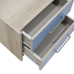 Κομοδίνο Παιδικό Looney Pakoworld με 2 Συρτάρια Χρώμα Castillo-Μπλε 47,5x40,5x40,5εκ