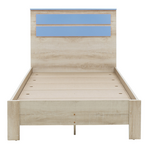 Κρεβάτι Παιδικό Looney Pakoworld σε Χρώμα Castillo-Μπλε 100x200εκ